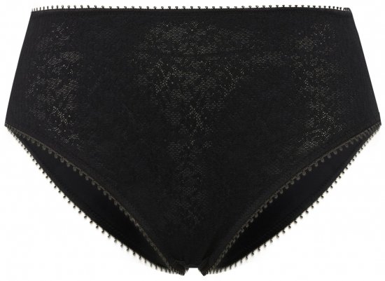 Ulla Popken 825790 Bragas de flores con encaje Negro - Bragas - 