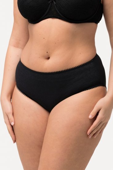 Ulla Popken 825790 Bragas de flores con encaje Negro - Bragas - 