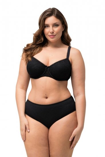 Ulla Popken 825790 Bragas de flores con encaje Negro - Bragas - 
