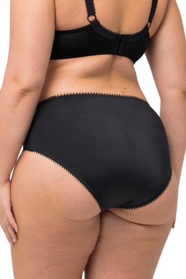 Ulla Popken 825790 Bragas de flores con encaje Negro - Bragas - 