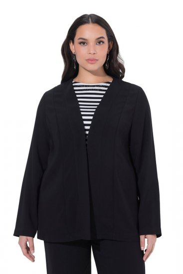 Ulla Popken 825828 Chaqueta Negro - Chaquetas - Chaquetas para mujer en tallas grandes