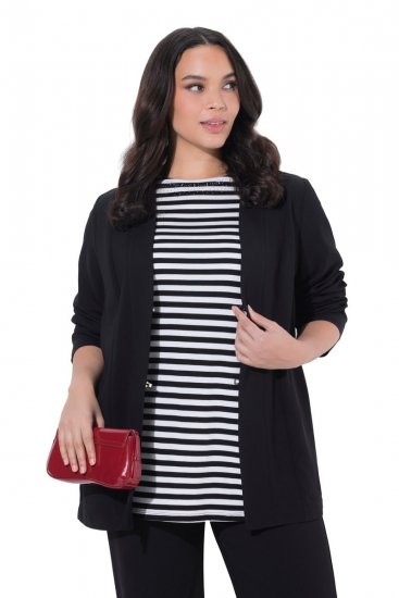 Ulla Popken 825828 Chaqueta Negro - Chaquetas - Chaquetas para mujer en tallas grandes