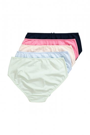 Ulla Popken 825984 Bragas de lunares pack de 5 Azul claro - Bragas - 