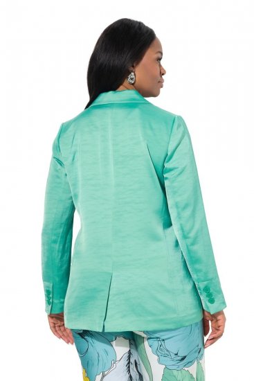 Ulla Popken 826161 Blazer texturizado Verde - Blazers - Blazers en tallas grandes para mujer