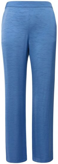 Ulla Popken 826163 Pantalón de traje ancho Azul denim - Pantalones de tela - Pantalones anchos de tela para mujer