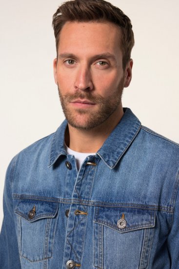 JP1880 826234 Chaqueta vaquera con bolsillos en el pecho Azul denim - Chaquetas - Chaquetas Tallas Grandes 2XL-8XL