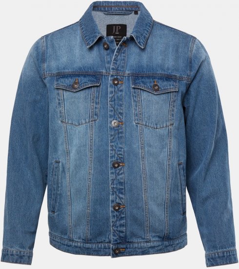 JP1880 826234 Chaqueta vaquera con bolsillos en el pecho Azul denim - Chaquetas - Chaquetas Tallas Grandes 2XL-8XL
