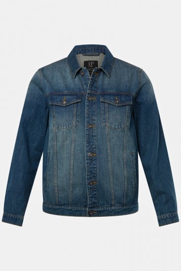 JP1880 826234 Chaqueta vaquera con bolsillos en el pecho Azul índigo - Chaquetas - Chaquetas Tallas Grandes 2XL-8XL