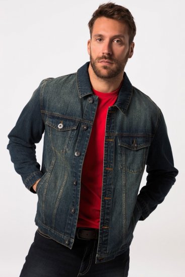 JP1880 Denim Jacket Dark Blue Denim - Chaquetas - Chaquetas Tallas Grandes 2XL-8XL