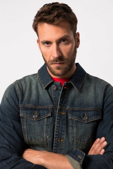 JP1880 Denim Jacket Dark Blue Denim - Chaquetas - Chaquetas Tallas Grandes 2XL-8XL
