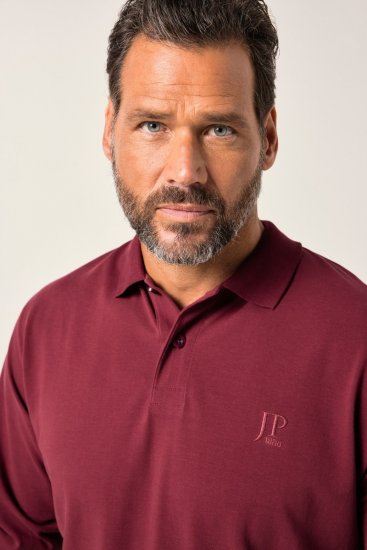 JP1880 Polo Shirt Pique Long Sleeve Red - Polos - Polos 2XL-8XL