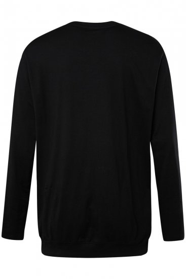 JP1880 827128 Camiseta de manga larga con corte para barriga Negro - Camisetas - Camisetas - 2XL-14XL