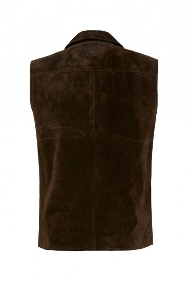 JP1880 827437 Chaleco de ante con solapas Marrón oscuro - Trajes - Trajes 2XL-8XL