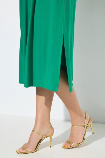 Ulla Popken 827908 Vestido de jersey sin mangas Verde - Vestidos de punto jersey - 