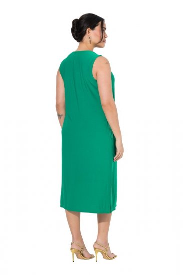 Ulla Popken 827908 Vestido de jersey sin mangas Verde - Vestidos de punto jersey - 