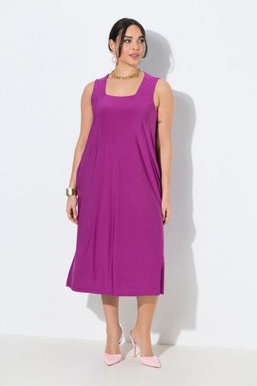 Ulla Popken 827908 Vestido de jersey sin mangas Lila - Vestidos de punto jersey - 