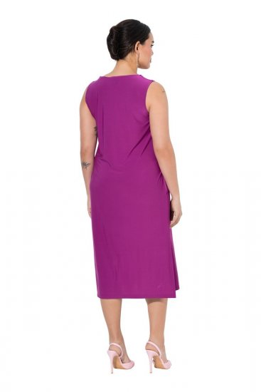 Ulla Popken 827908 Vestido de jersey sin mangas Lila - Vestidos de punto jersey - 