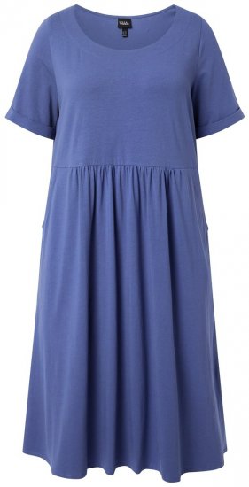 Ulla Popken 827920 Vestido de jersey de manga corta Azul - Vestidos de punto jersey - 