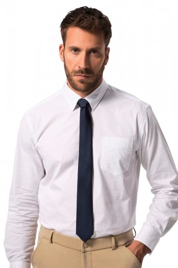 JP1880 828309 Corbata de seda extralarga Azul marino - Corbatas y pajaritas - 