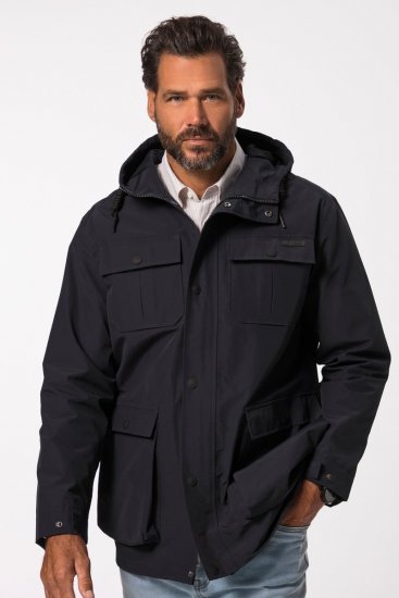 JP1880 828706 Chubasquero con cremallera oculta Azul marino - Chaquetas - Chaquetas Tallas Grandes 2XL-8XL