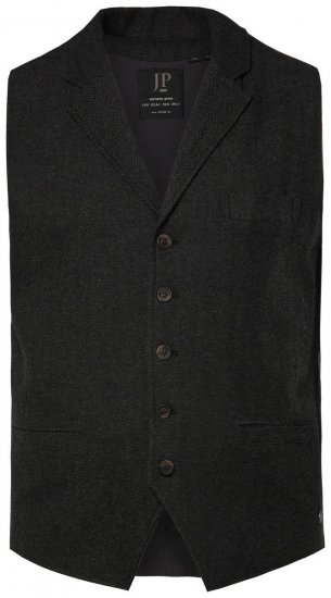 JP1880 828736 Chaleco de tweed con espalda de punto Negro - Trajes - Trajes 2XL-8XL