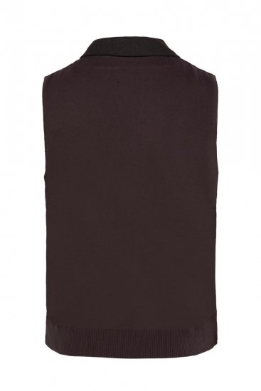 JP1880 828736 Chaleco de tweed con espalda de punto Marrón oscuro - Trajes - Trajes 2XL-8XL