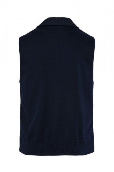 JP1880 828736 Chaleco de tweed con espalda de punto Azul marino - Trajes - Trajes 2XL-8XL