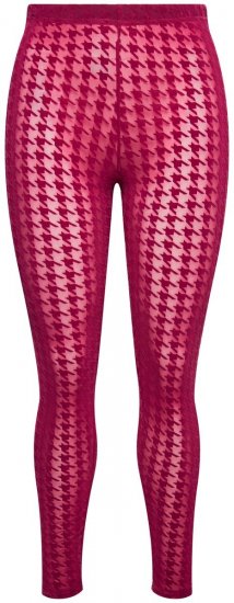 Ulla Popken 828982 Leggings de media de cuadros Rojo baya - Medias & calcetines - 