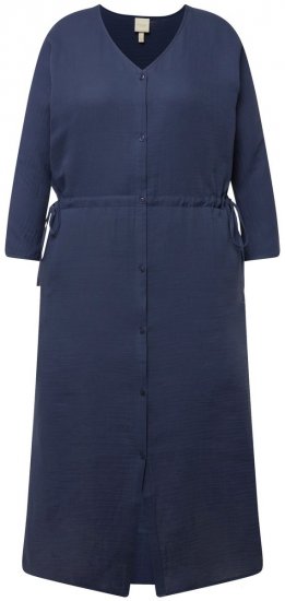 Ulla Popken 829143 Vestido camisero Azul marino - Vestidos camiseros - 