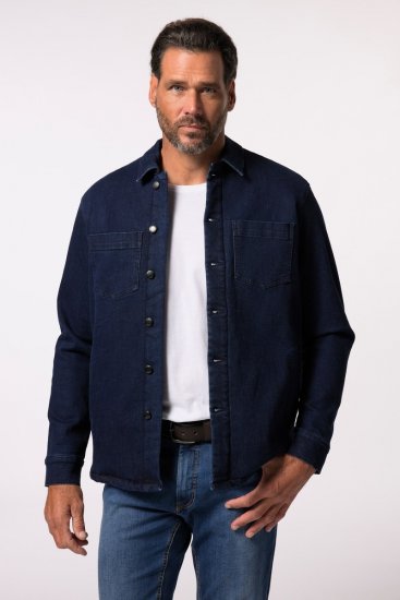 JP1880 829251 Chaqueta vaquera con forro de borreguito Azul oscuro - Chaquetas - Chaquetas Tallas Grandes 2XL-8XL