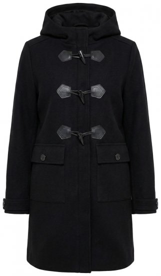 Ulla Popken 829347 Trenca Negro - Abrigos - Abrigos de talla grande