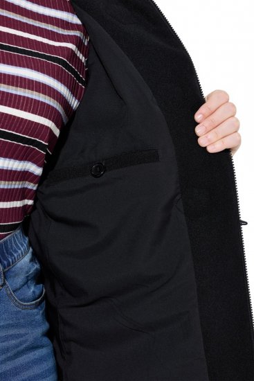 Ulla Popken 829347 Trenca Negro - Abrigos - Abrigos de talla grande