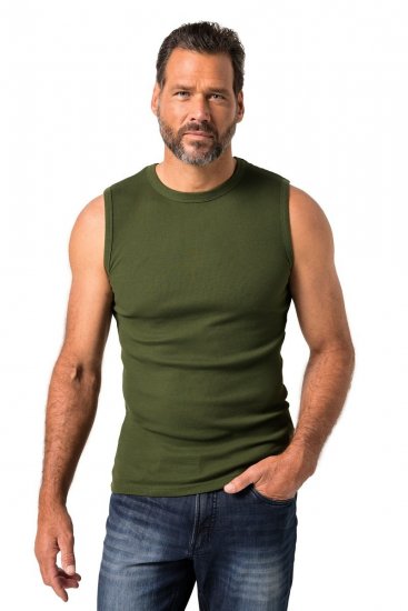 JP1880 Undershirt Rib Jersey Green - Camisetas - Camisetas - 2XL-14XL
