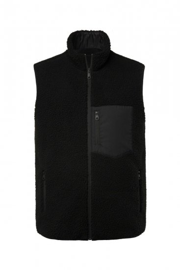 Jay-Pi 829716 Chaleco reversible con teddy Negro - Chaquetas - Chaquetas Tallas Grandes 2XL-8XL