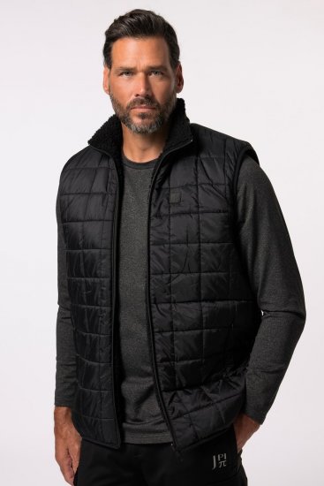 Jay-Pi 829716 Chaleco reversible con teddy Negro - Chaquetas - Chaquetas Tallas Grandes 2XL-8XL