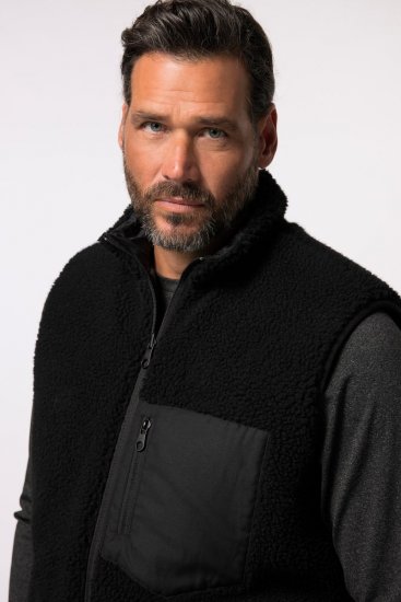 Jay-Pi 829716 Chaleco reversible con teddy Negro - Chaquetas - Chaquetas Tallas Grandes 2XL-8XL