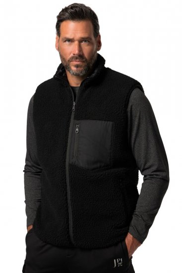 Jay-Pi 829716 Chaleco reversible con teddy Negro - Chaquetas - Chaquetas Tallas Grandes 2XL-8XL