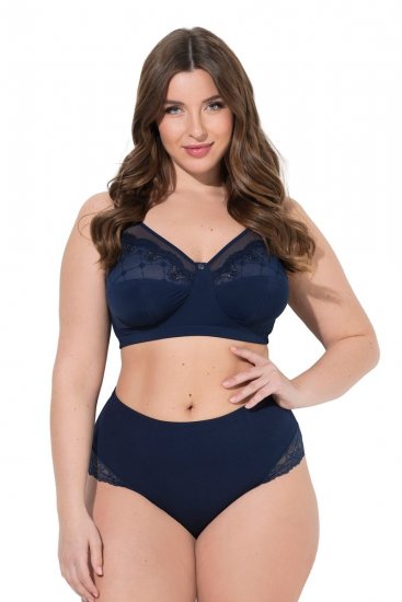 Ulla Popken 830094 Bragas con encaje pack de 2 Azul marino - Bragas - 