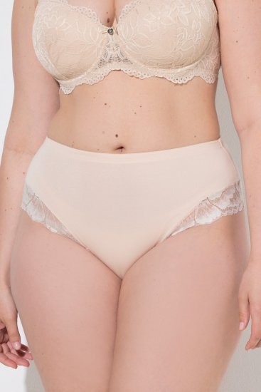 Ulla Popken 830094 Bragas con encaje pack de 2 Beige - Bragas - 