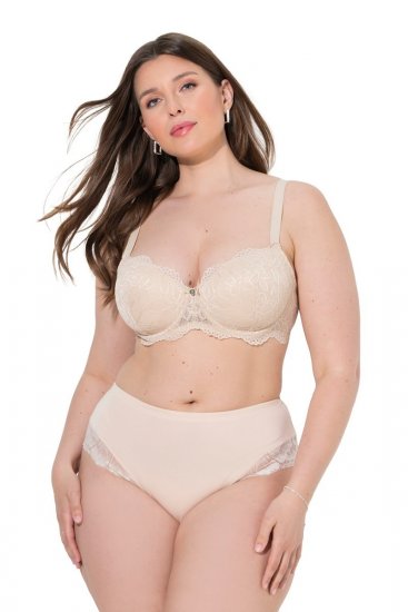 Ulla Popken 830094 Bragas con encaje pack de 2 Beige - Bragas - 