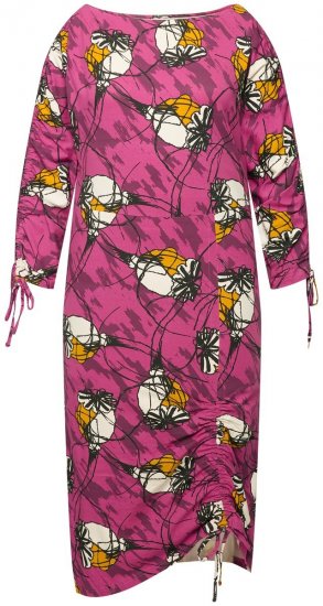 Ulla Popken 830151 Vestido de flores Rosa - Vestidos maxi - Vestidos largos en tallas grandes
