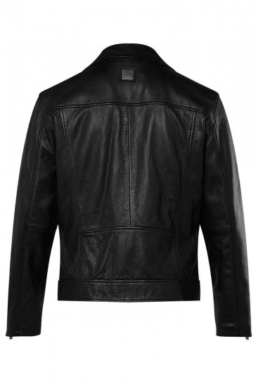 JP1880 830586 Chaqueta biker en napa de cordero Negro - Chaquetas - Chaquetas Tallas Grandes 2XL-8XL