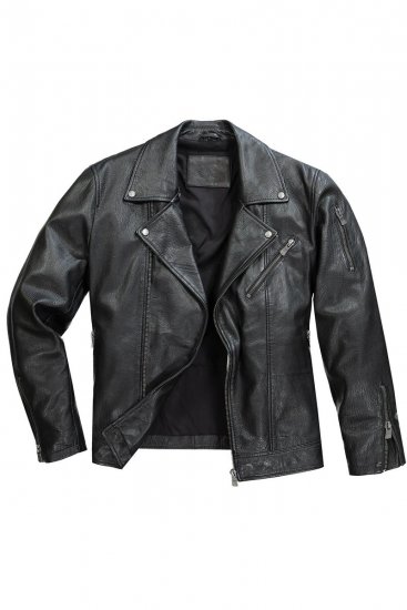 JP1880 830586 Chaqueta biker en napa de cordero Negro - Chaquetas - Chaquetas Tallas Grandes 2XL-8XL