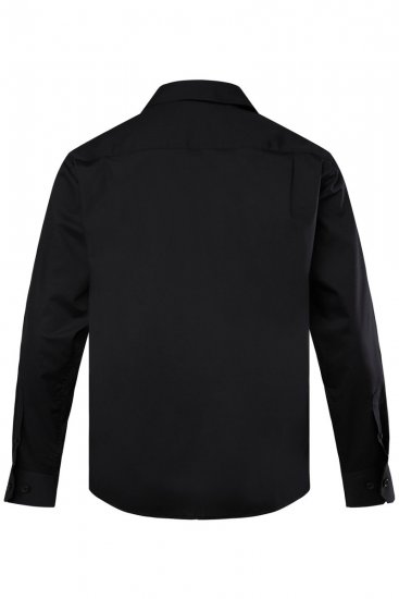 Men+ 757 Camisa de vestir manga larga con cuello abierto Negro - Camisas - Camisas 2XL-10XL