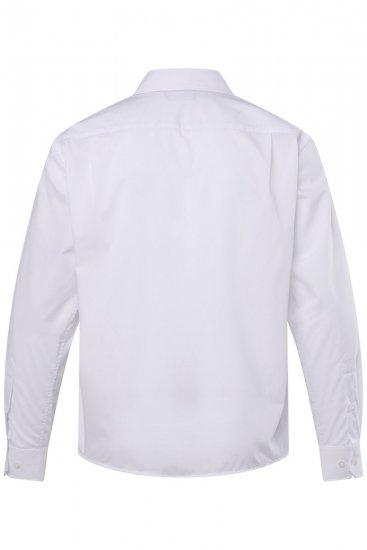 Men+ 757 Camisa de vestir manga larga con cuello abierto Blanco - Camisas - Camisas 2XL-10XL