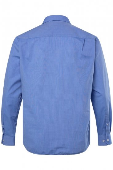 Men+ 757 Camisa de vestir manga larga con cuello abierto Azul claro - Camisas - Camisas 2XL-10XL