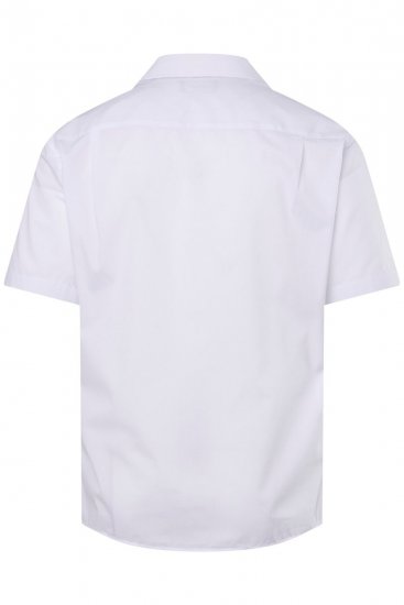 Men+ 758 Camisa de vestir manga corta con cuello abierto Blanco - Camisas - Camisas 2XL-10XL