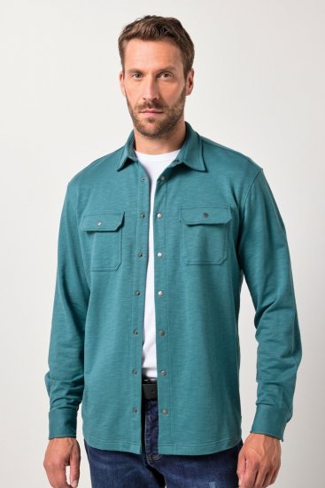 JP1880 Jersey Shirt Long Sleeve Modern Fit Blue - Camisas - Camisas 2XL-10XL