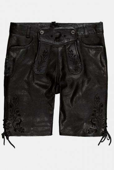 JP1880 831257 Short de piel napa Negro - Pantalones cortos - Pantalones cortos W40-W60