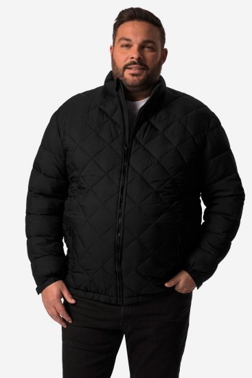 Men+ 494 Chaqueta acolchada con cuello alto Negro - Chaquetas - Chaquetas Tallas Grandes 2XL-8XL